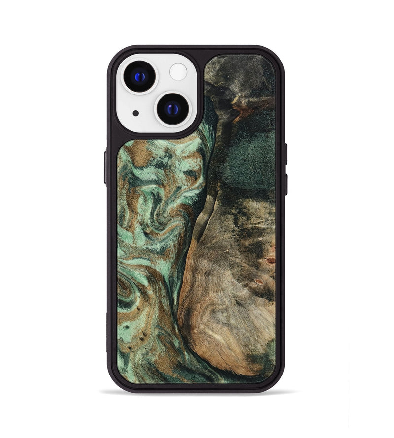 iPhone 13 Wood Phone Case - Andrew (Green, 802357)