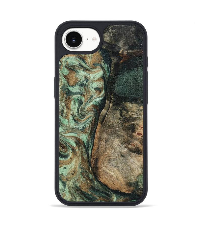 iPhone 16e Wood Phone Case - Andrew (Green, 802357)