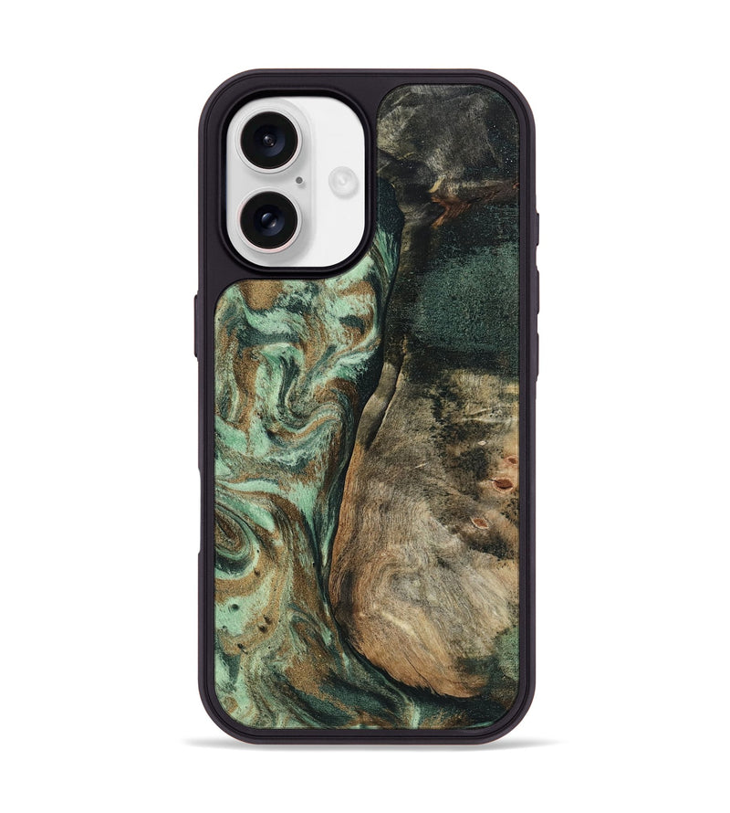 iPhone 17 Wood Phone Case - Andrew (Green, 802357)