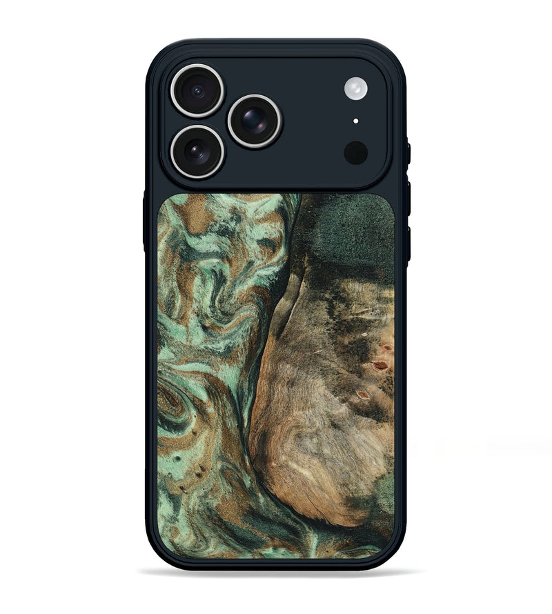iPhone 17 Pro Max Wood Phone Case - Andrew (Green, 802357)