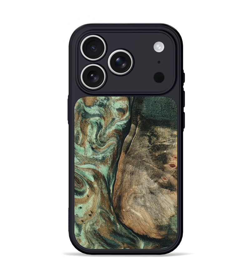 iPhone 17 Pro Wood Phone Case - Andrew (Green, 802357)