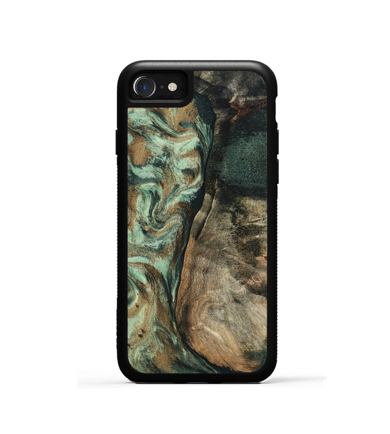 iPhone SE Wood Phone Case - Andrew (Green, 802357)