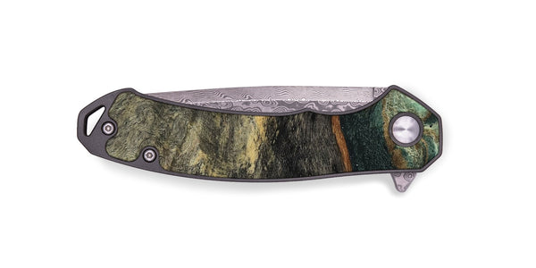 EDC Wood Pocket Knife - Ursula (Green, 802358)