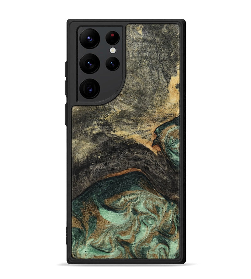 Galaxy S22 Ultra Wood Phone Case - Ursula (Green, 802358)