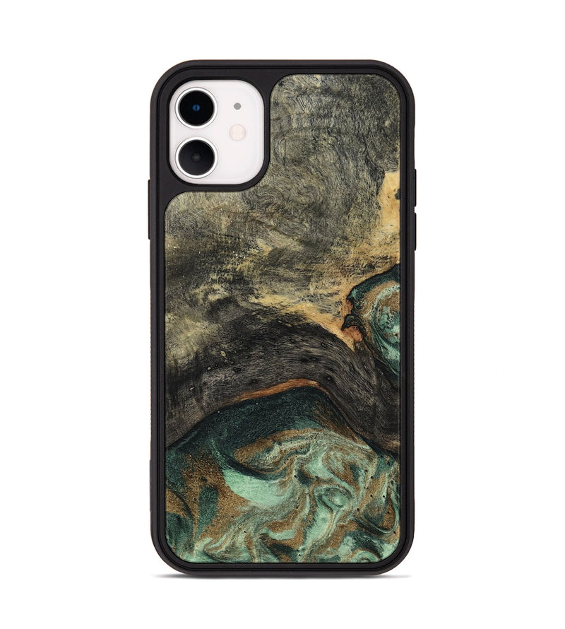 iPhone 11 Wood Phone Case - Ursula (Green, 802358)