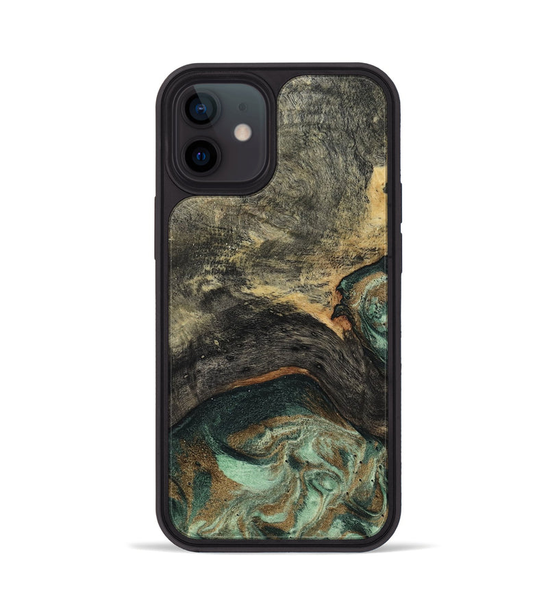 iPhone 12 Wood Phone Case - Ursula (Green, 802358)