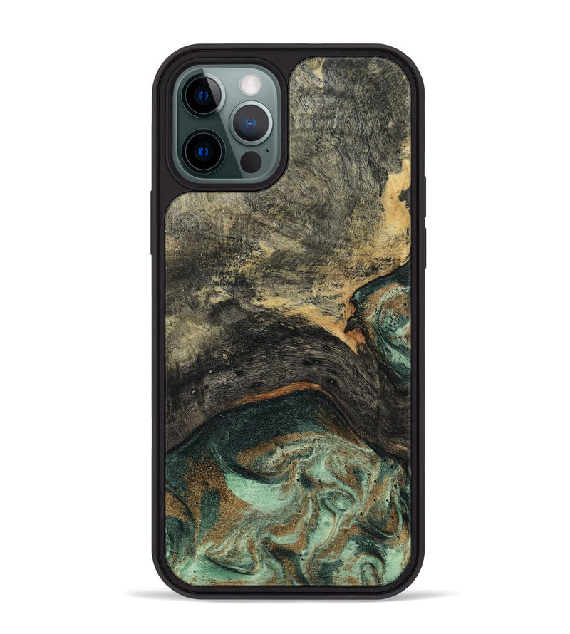 iPhone 12 Pro Max Wood Phone Case - Ursula (Green, 802358)