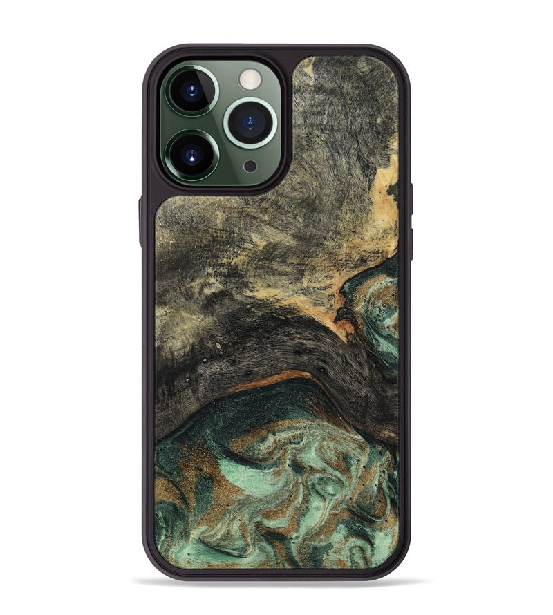 iPhone 13 Pro Max Wood Phone Case - Ursula (Green, 802358)