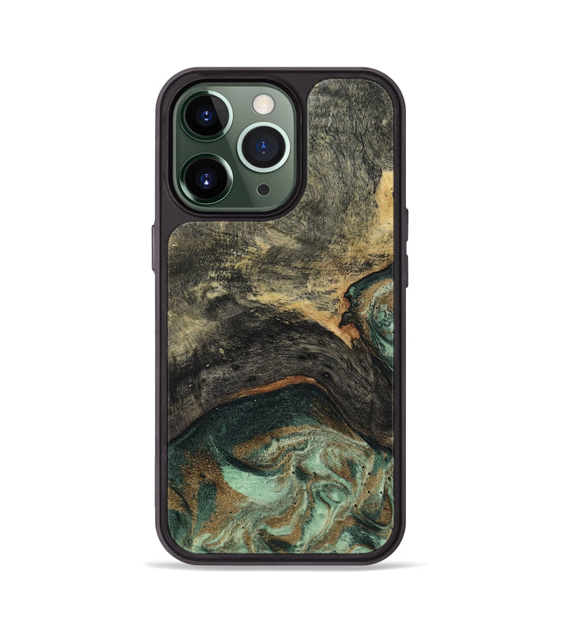 iPhone 13 Pro Wood Phone Case - Ursula (Green, 802358)