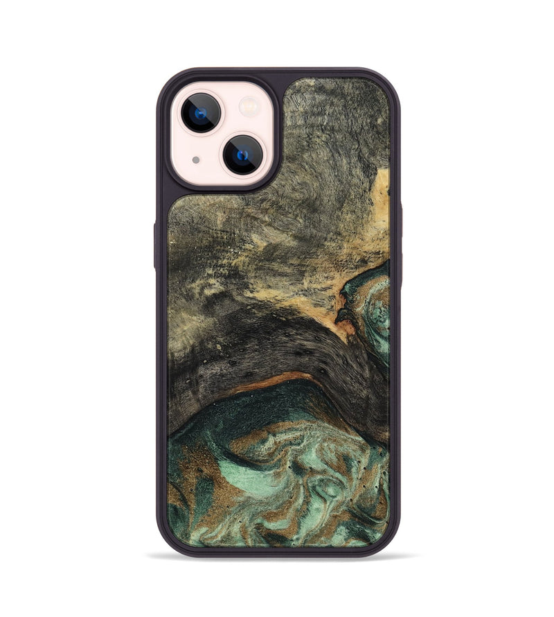 iPhone 14 Wood Phone Case - Ursula (Green, 802358)
