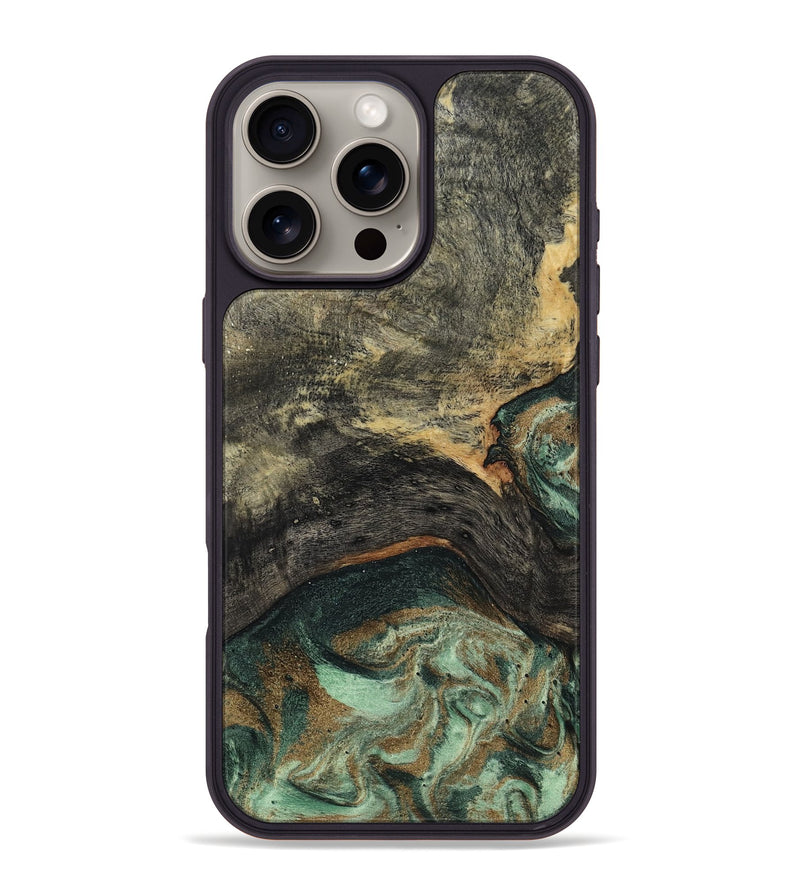 iPhone 16 Pro Max Wood Phone Case - Ursula (Green, 802358)