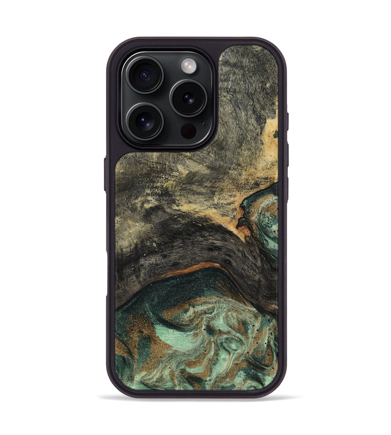 iPhone 16 Pro Wood Phone Case - Ursula (Green, 802358)