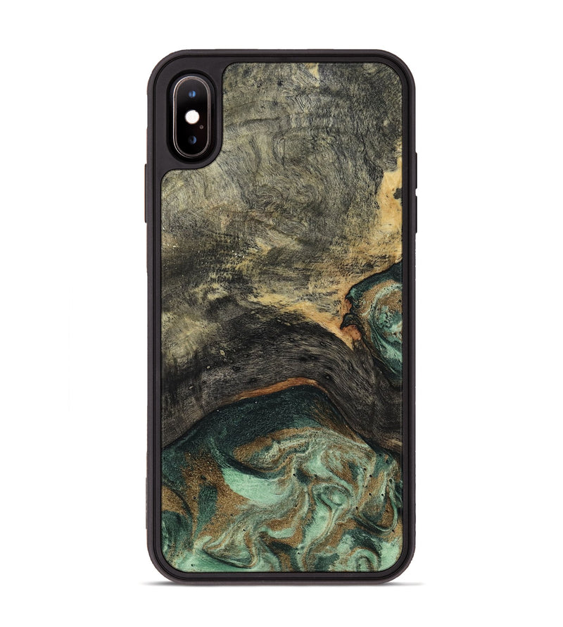 iPhone Xs Max Wood Phone Case - Ursula (Green, 802358)