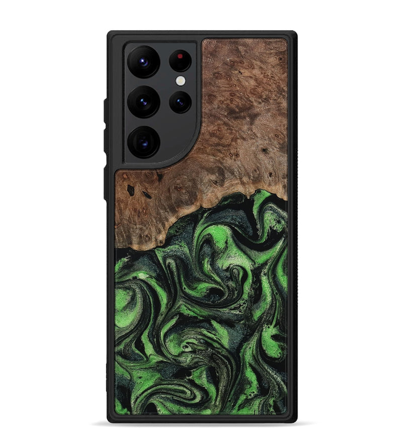 Galaxy S22 Ultra Wood Phone Case - Dorthy (Green, 802359)