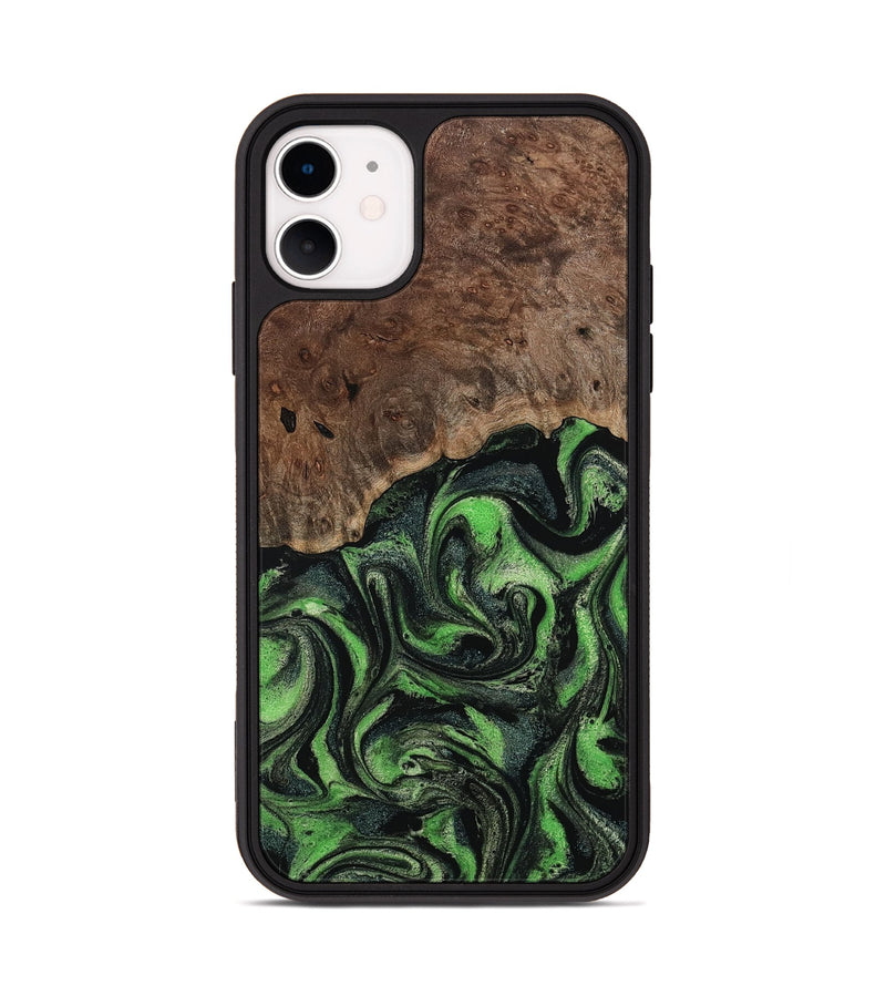 iPhone 11 Wood Phone Case - Dorthy (Green, 802359)