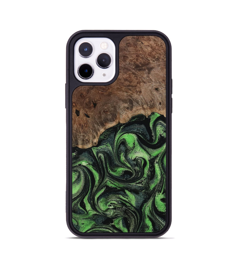 iPhone 11 Pro Wood Phone Case - Dorthy (Green, 802359)