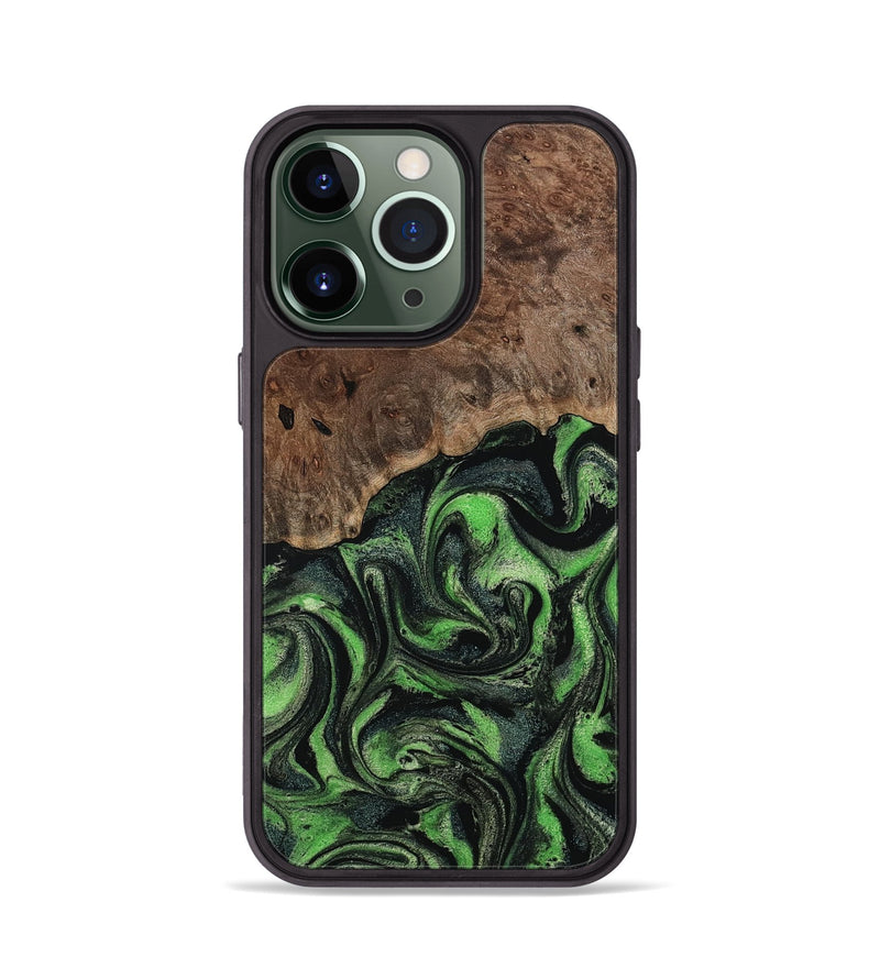 iPhone 13 Pro Wood Phone Case - Dorthy (Green, 802359)