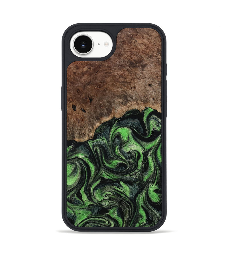 iPhone 16e Wood Phone Case - Dorthy (Green, 802359)