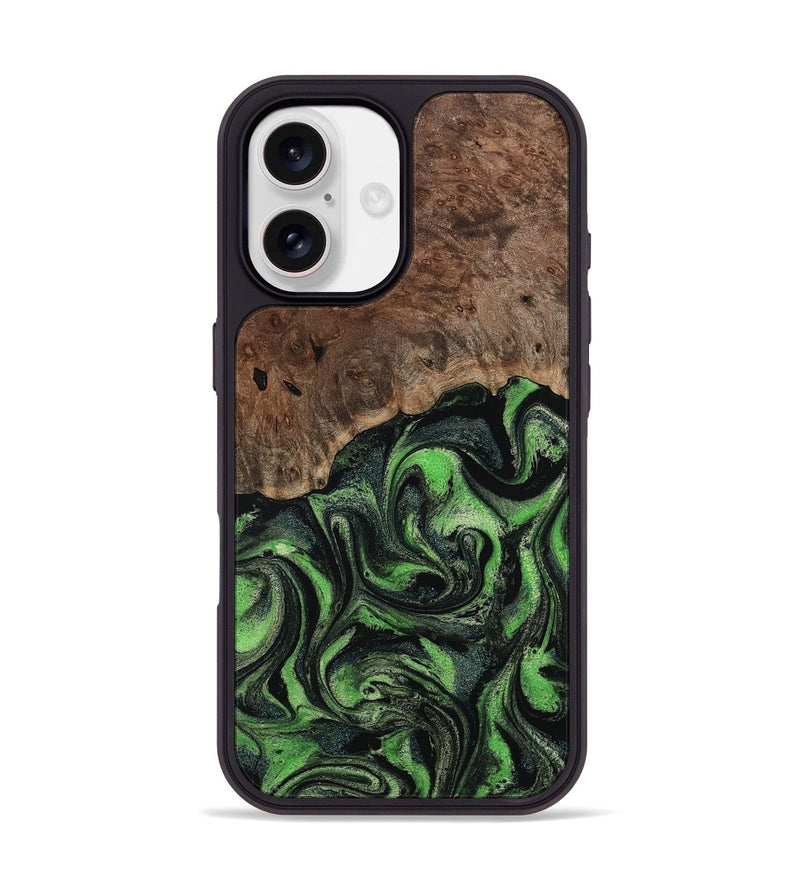 iPhone 17 Wood Phone Case - Dorthy (Green, 802359)