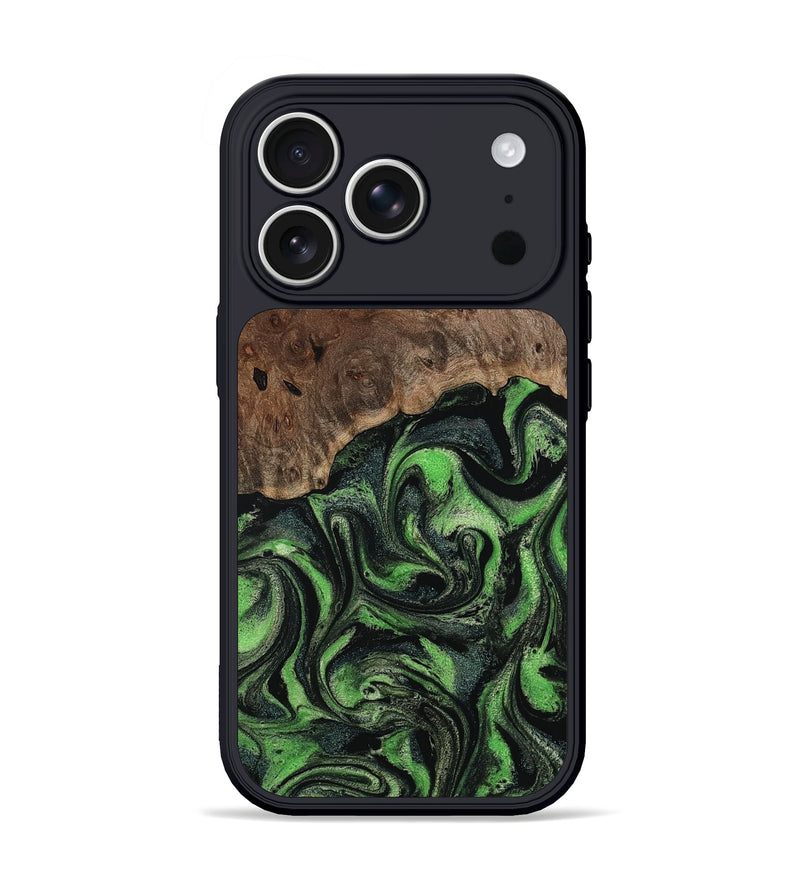 iPhone 17 Pro Wood Phone Case - Dorthy (Green, 802359)