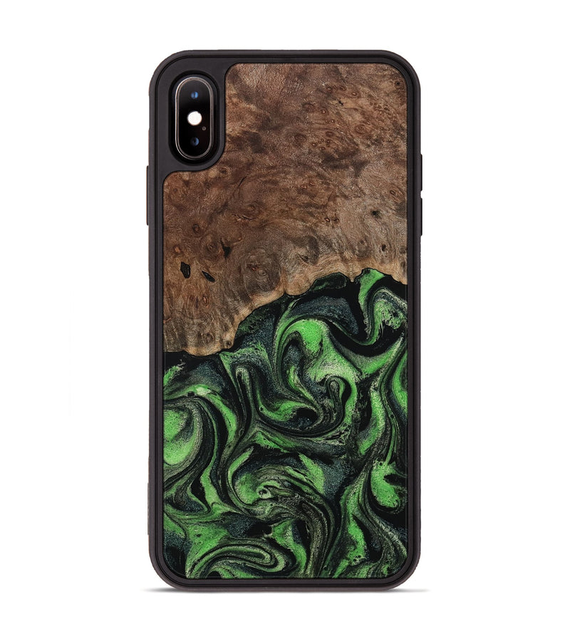 iPhone Xs Max Wood Phone Case - Dorthy (Green, 802359)