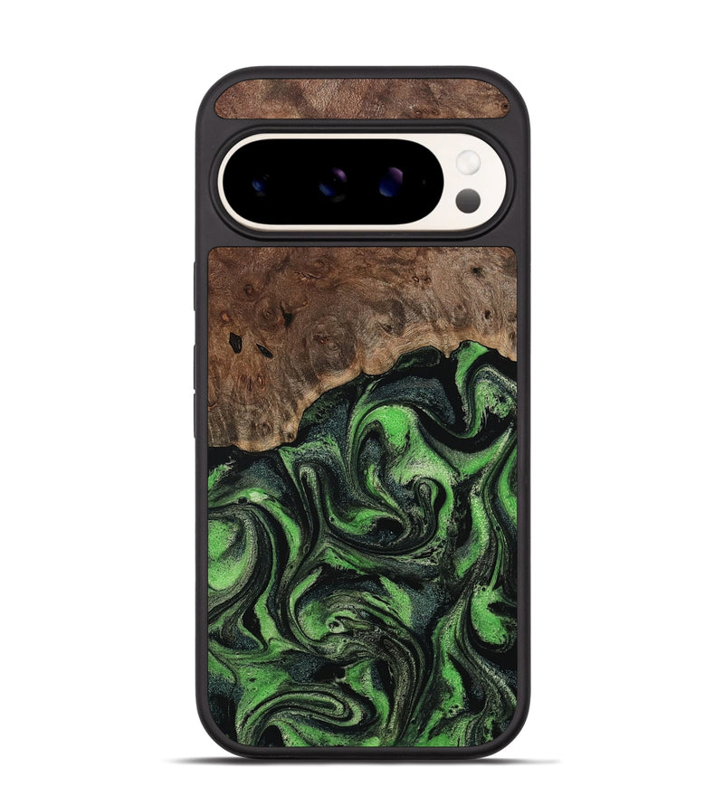 Pixel 9 Pro Wood Phone Case - Dorthy (Green, 802359)