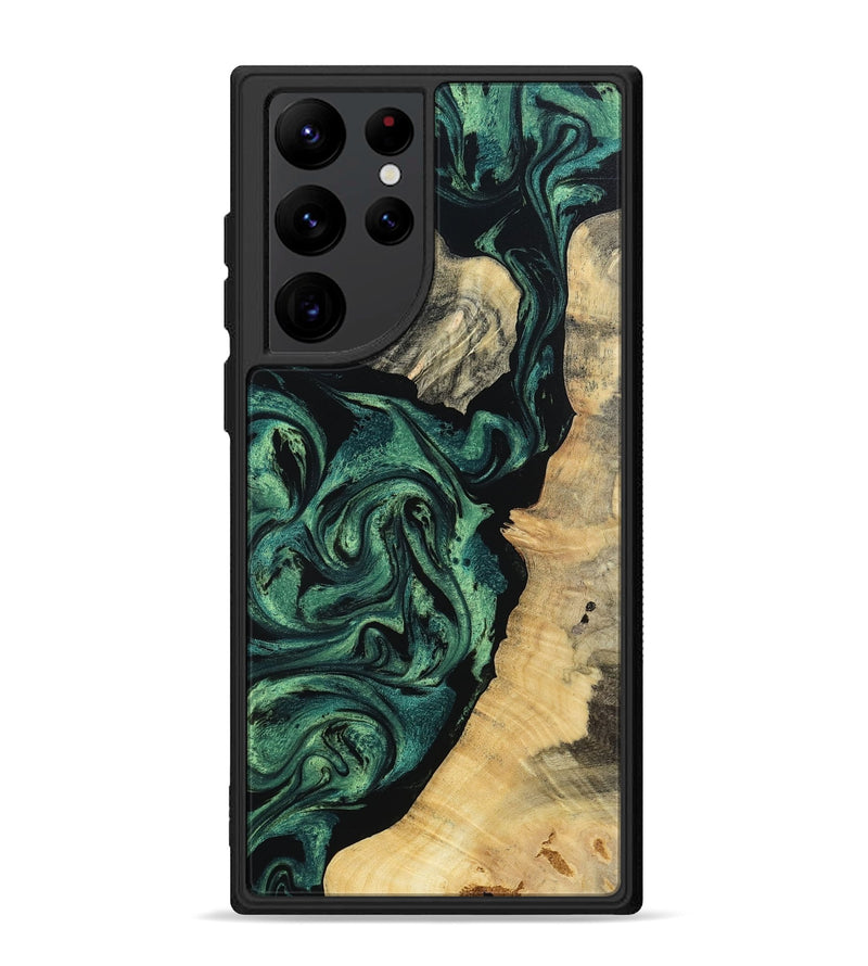 Galaxy S22 Ultra Wood Phone Case - Taft (Green, 802360)