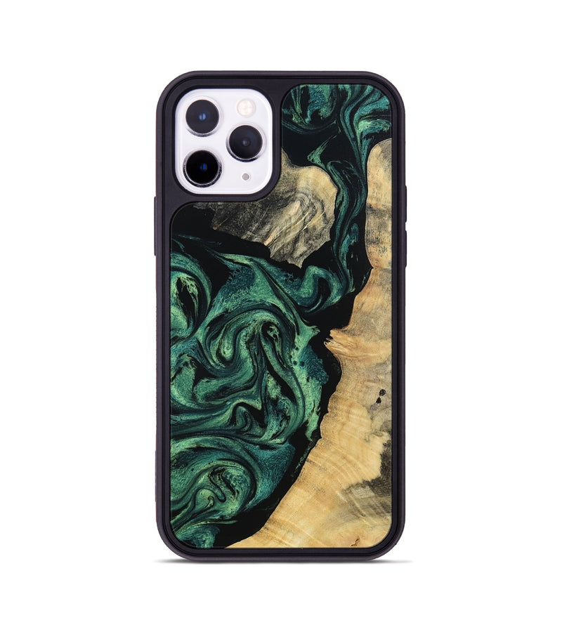iPhone 11 Pro Wood Phone Case - Taft (Green, 802360)