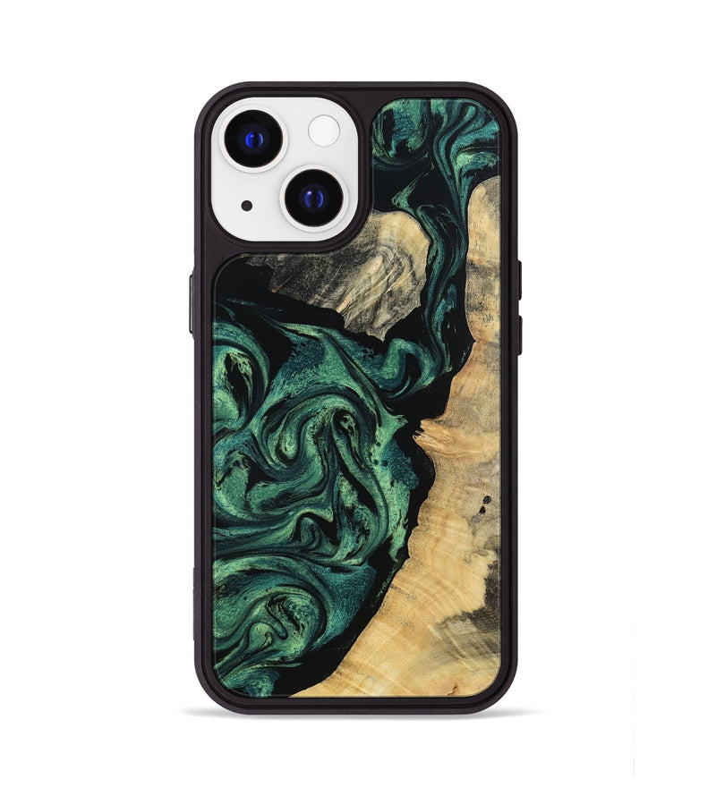 iPhone 13 Wood Phone Case - Taft (Green, 802360)