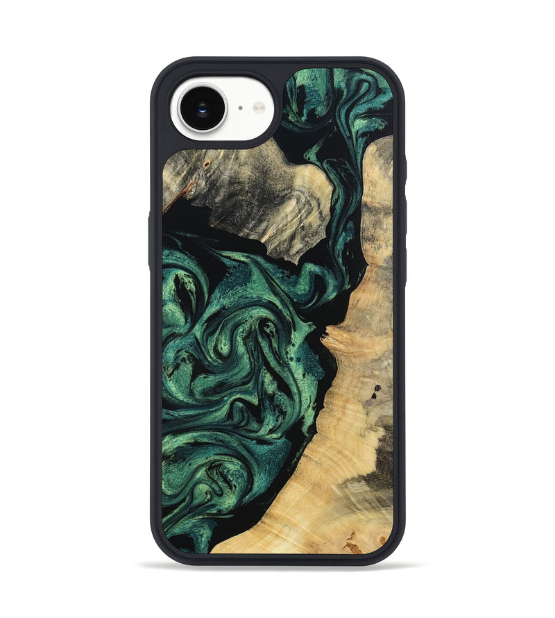 iPhone 16e Wood Phone Case - Taft (Green, 802360)
