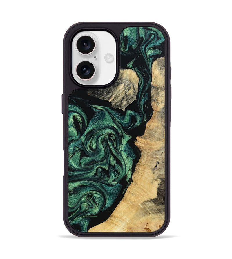 iPhone 17 Wood Phone Case - Taft (Green, 802360)