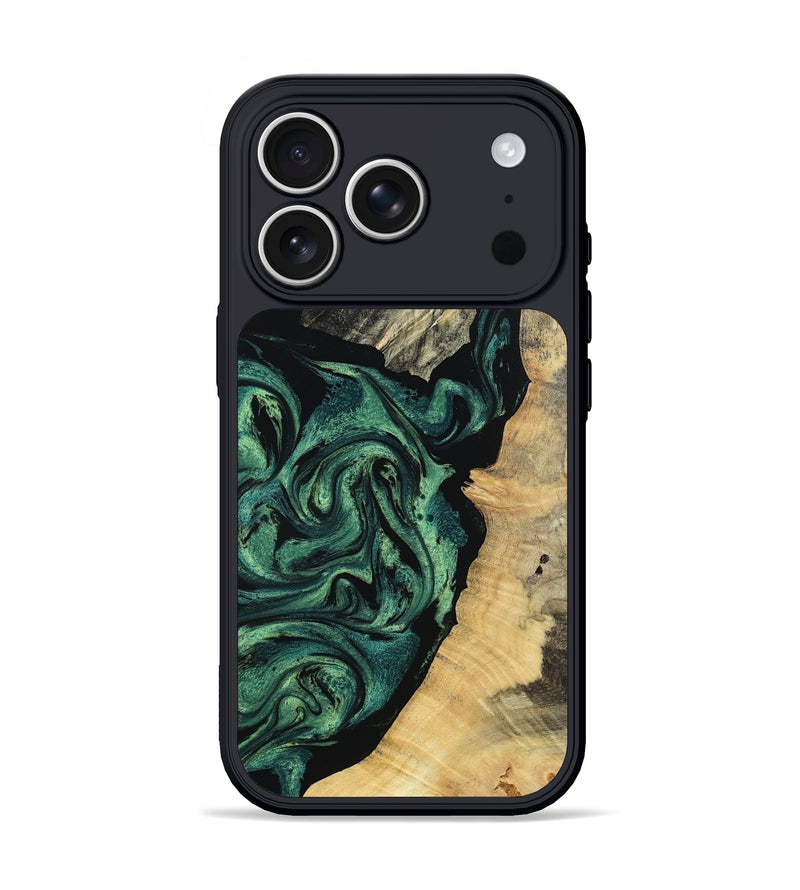 iPhone 17 Pro Wood Phone Case - Taft (Green, 802360)