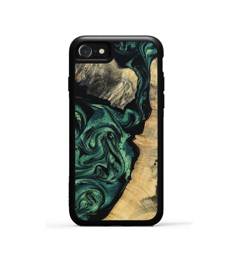 iPhone SE Wood Phone Case - Taft (Green, 802360)
