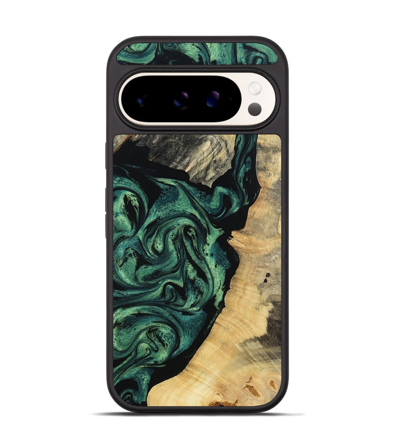 Pixel 9 Wood Phone Case - Taft (Green, 802360)