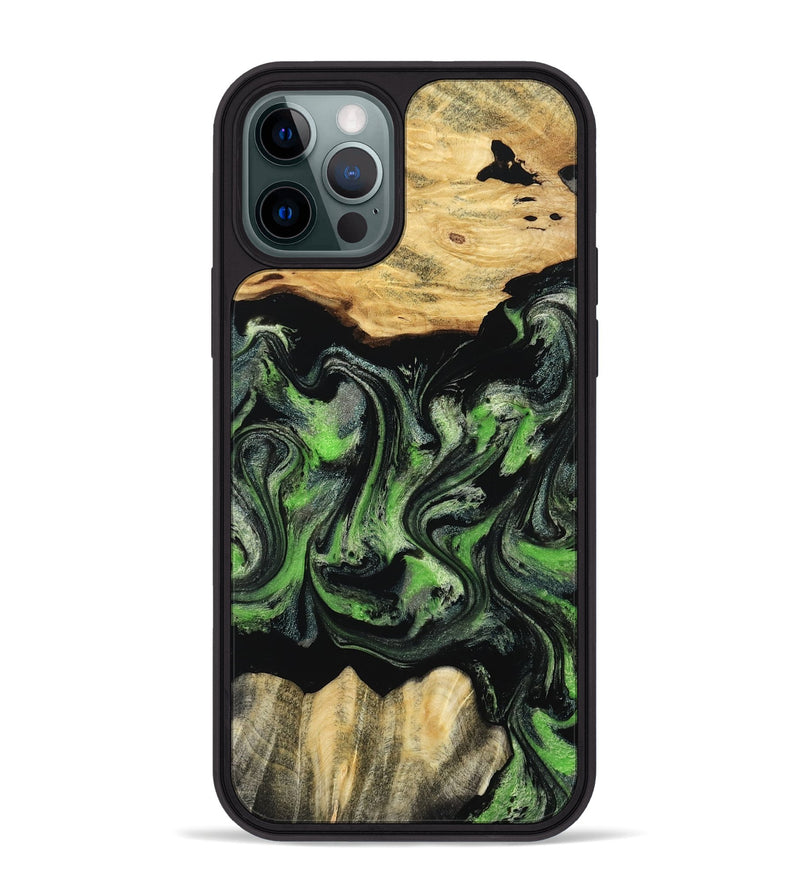 iPhone 12 Pro Max Wood Phone Case - Myrta (Ombre, 802361)