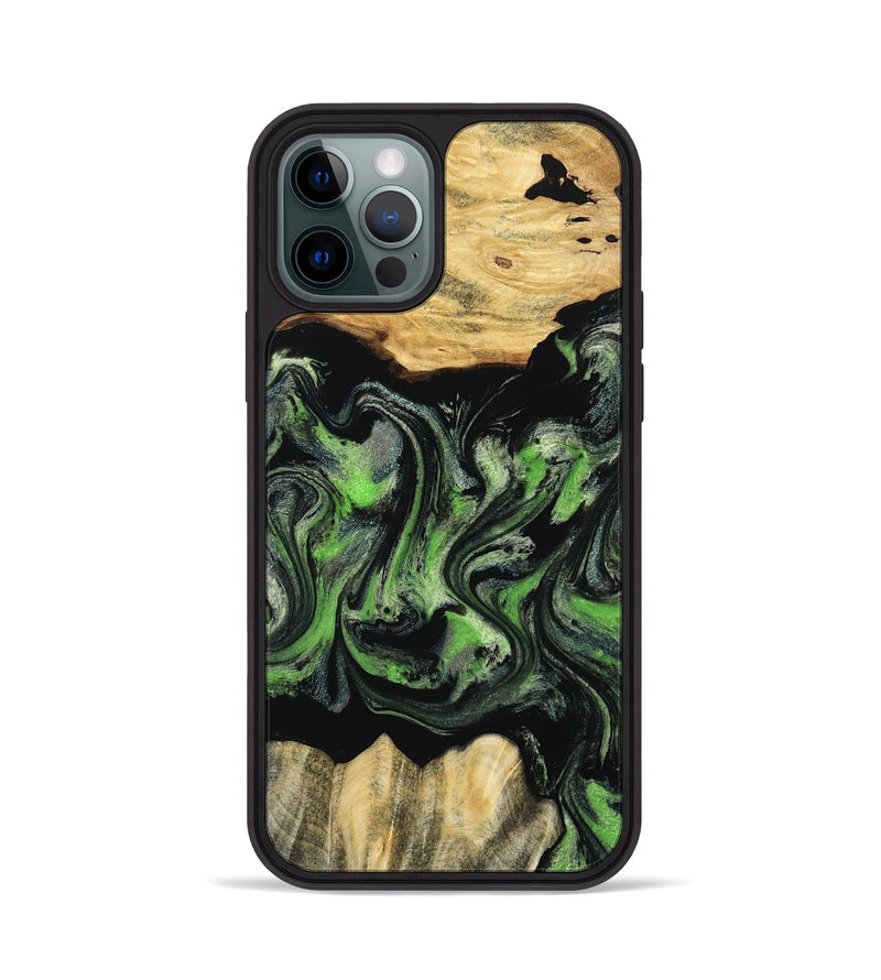 iPhone 12 Pro Wood Phone Case - Myrta (Ombre, 802361)