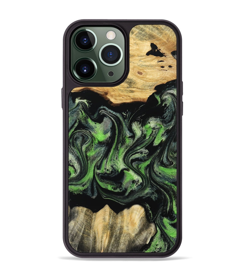 iPhone 13 Pro Max Wood Phone Case - Myrta (Ombre, 802361)