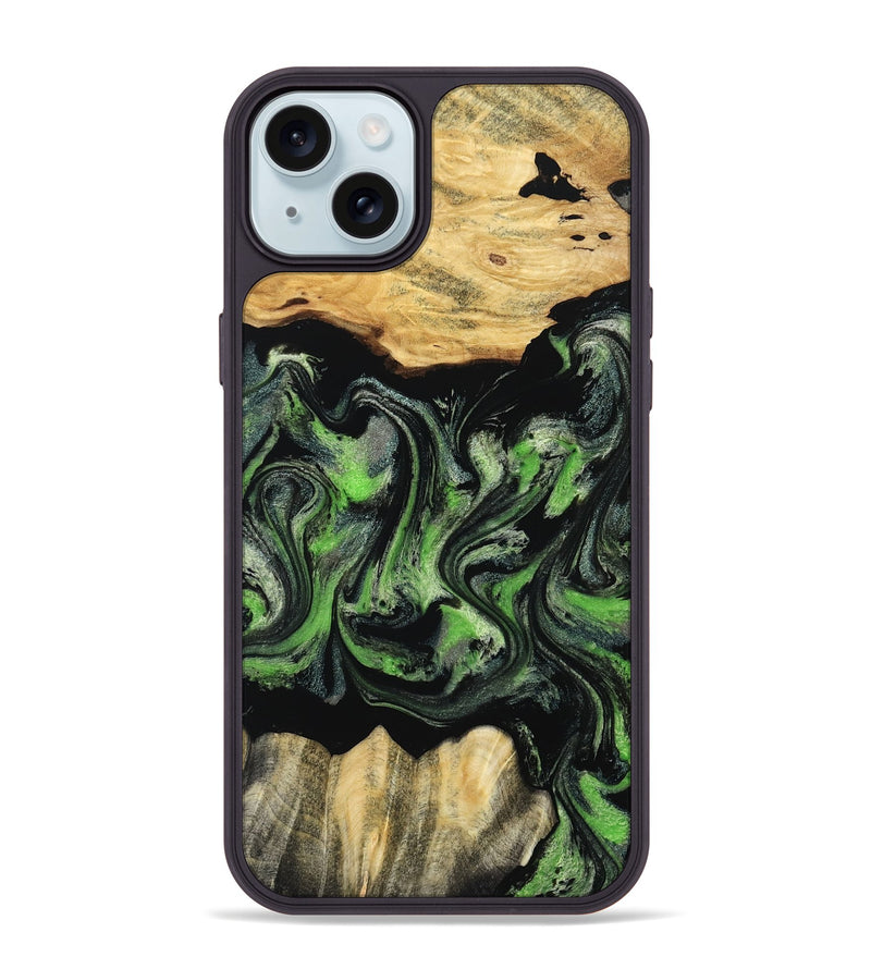 iPhone 15 Plus Wood Phone Case - Myrta (Ombre, 802361)