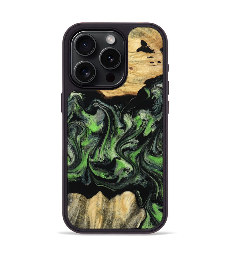 iPhone 15 Pro Wood Phone Case - Myrta (Ombre, 802361)