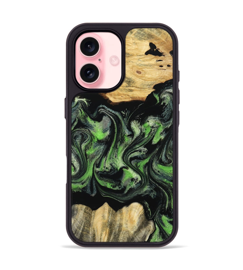 iPhone 16 Wood Phone Case - Myrta (Ombre, 802361)
