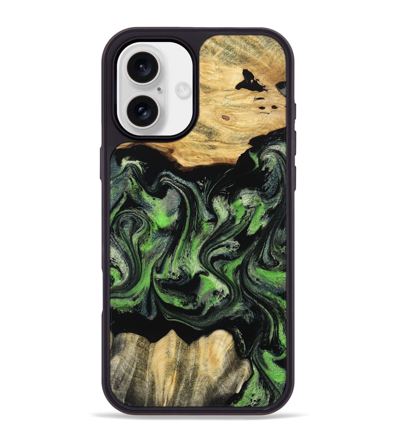 iPhone 16 Plus Wood Phone Case - Myrta (Ombre, 802361)