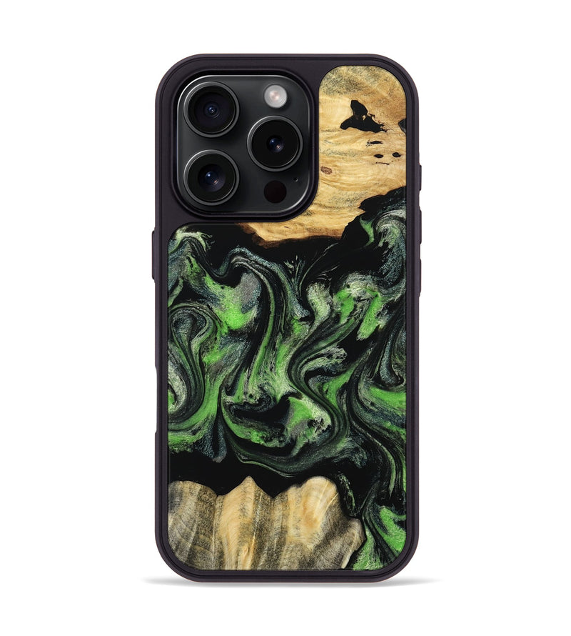 iPhone 16 Pro Wood Phone Case - Myrta (Ombre, 802361)