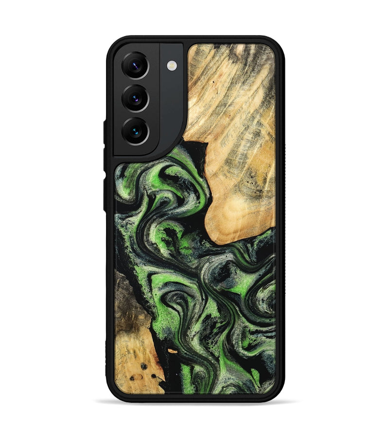 Galaxy S22 Plus Wood Phone Case - Emilee (Green, 802362)