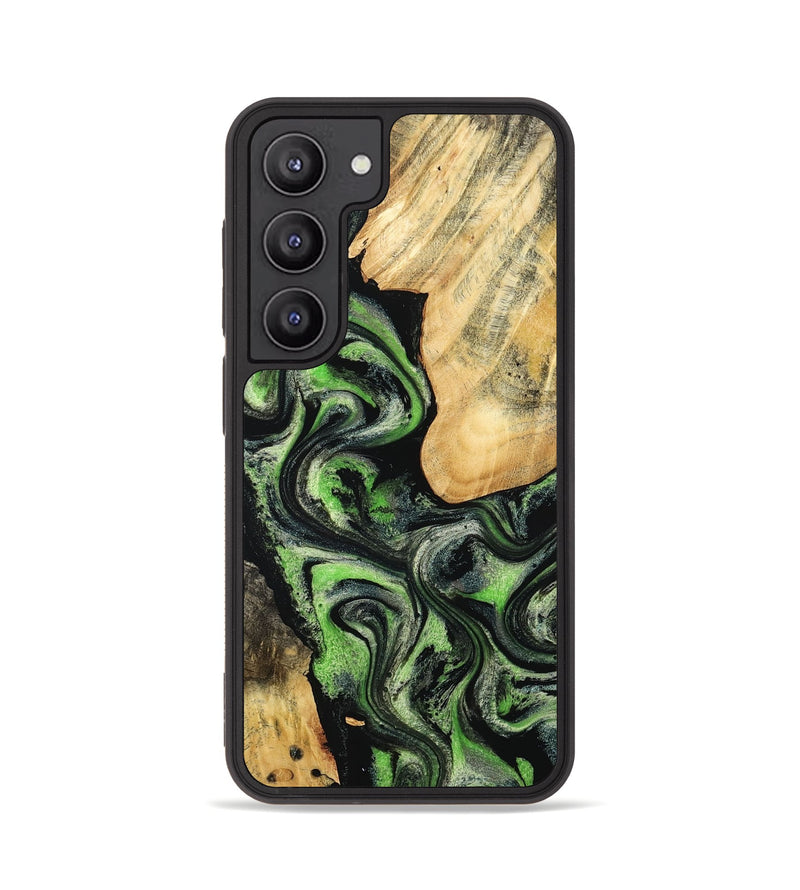 Galaxy S23 Wood Phone Case - Emilee (Green, 802362)