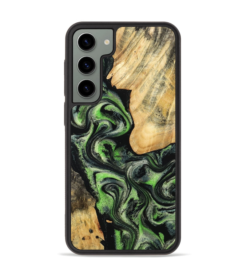 Galaxy S23 Plus Wood Phone Case - Emilee (Green, 802362)