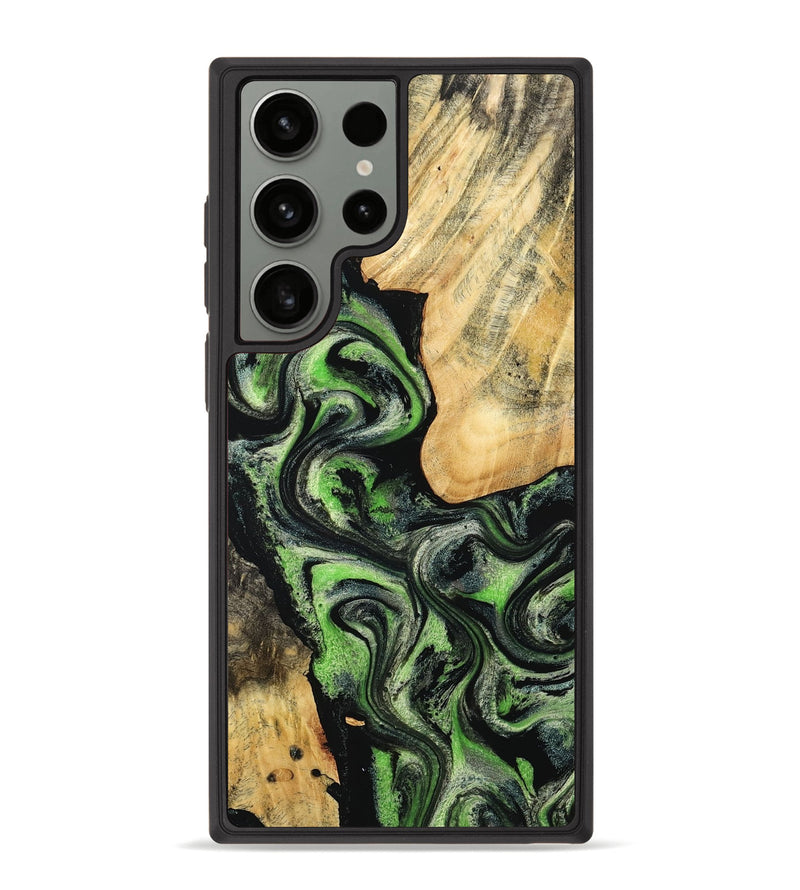 Galaxy S23 Ultra Wood Phone Case - Emilee (Green, 802362)