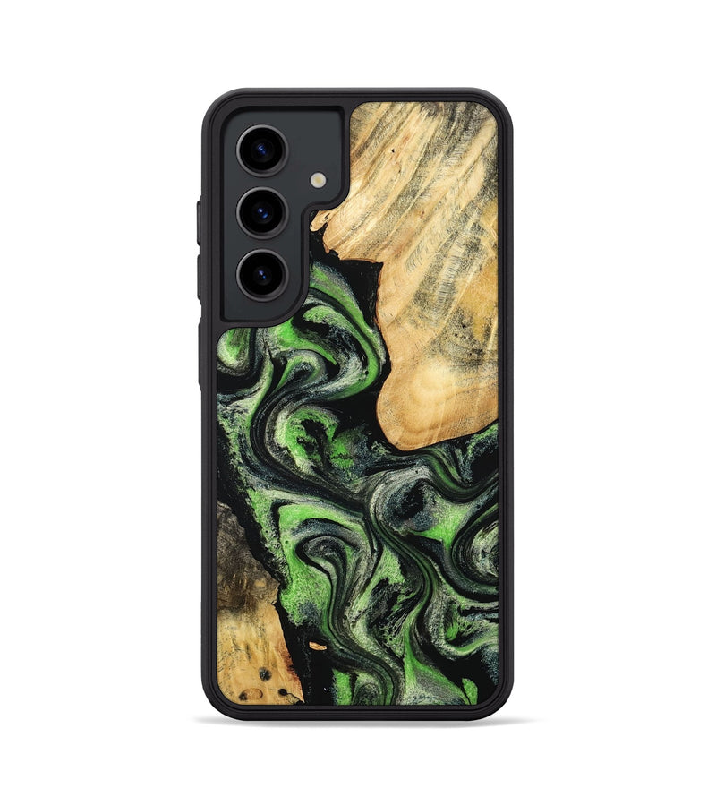 Galaxy S24 Wood Phone Case - Emilee (Green, 802362)