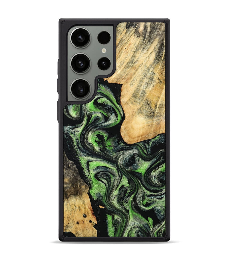 Galaxy S24 Ultra Wood Phone Case - Emilee (Green, 802362)