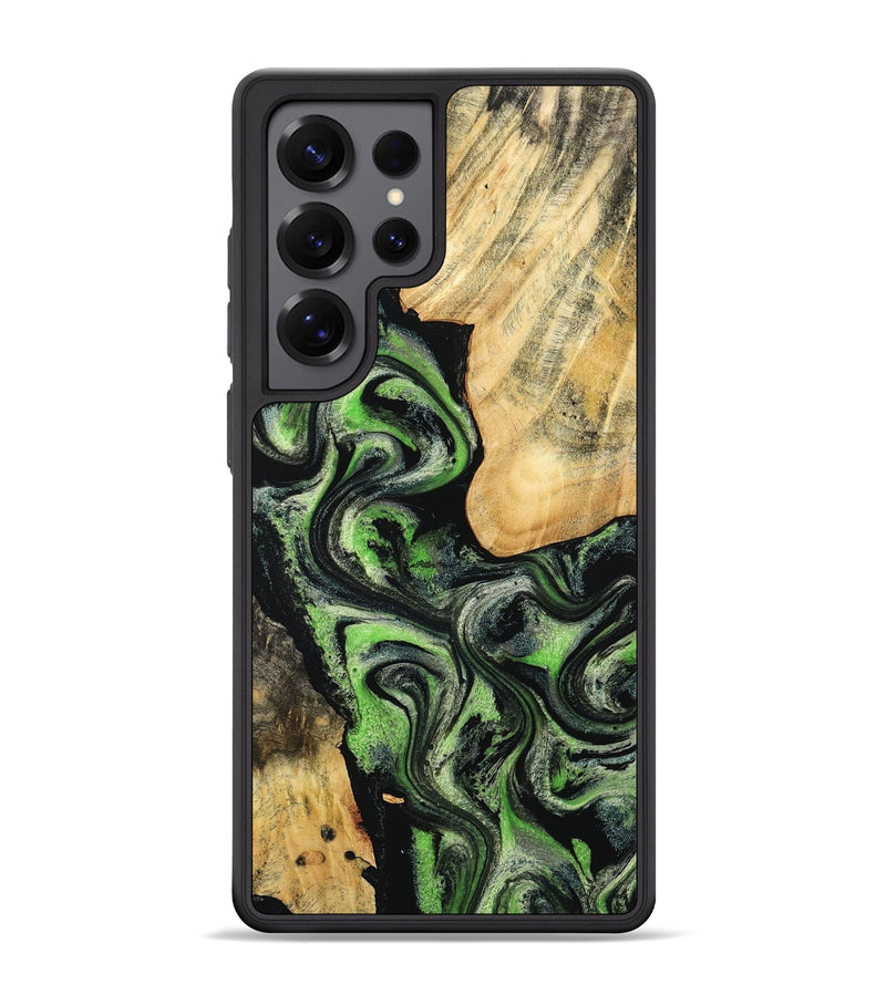 Galaxy S25 Ultra Wood Phone Case - Emilee (Green, 802362)