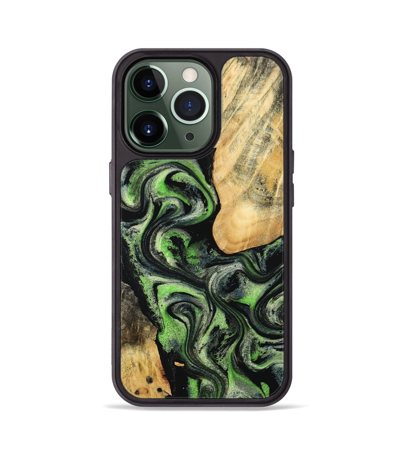 iPhone 13 Pro Wood Phone Case - Emilee (Green, 802362)
